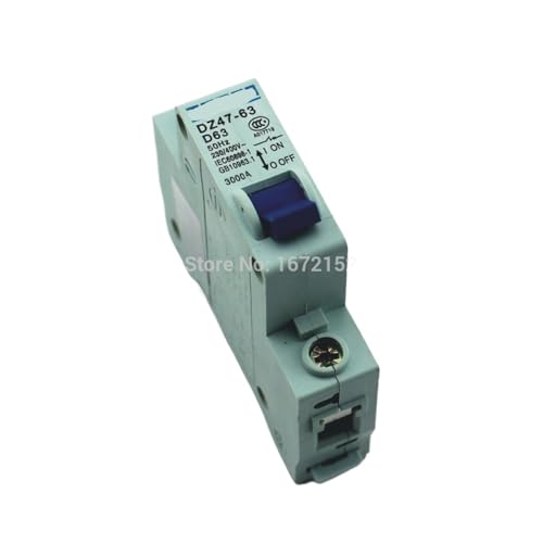 Disjoncteur miniature 1P 63A type D 240V 415V pour tableau électrique