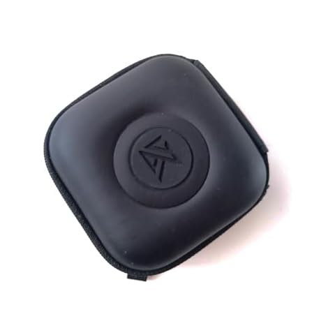 Suspirit Black IEMs Case Zipper Headphone Bag USB Cable Accessories Pouch for KZ ZS10 Pro SE215 SE535 SE846 Protective Storage Portable Earphone Carrying Box Cover