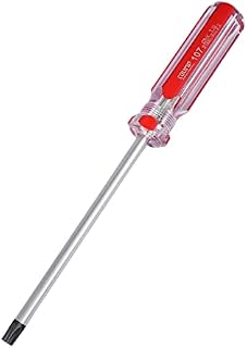Torx Screwdriver, T20 Security Magnetic Star Screw Driver with 4" CR-V Shaft and Clear Red Handle
