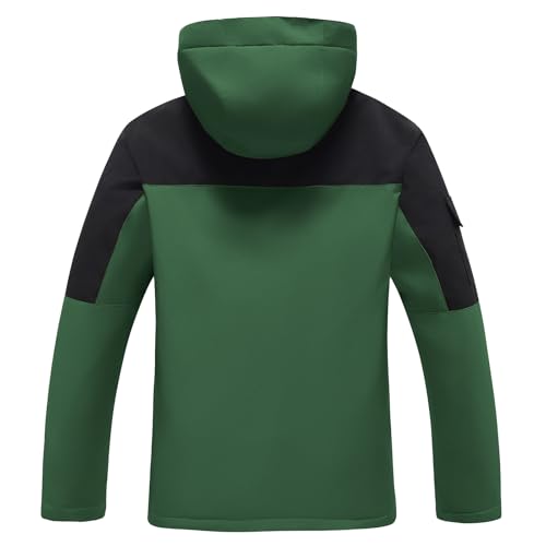 YEEFINE Conjunto de roupas de esqui masculinas impermeáveis para neve e snowboard, #5ag+bk, M