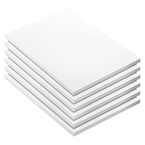 Note Pads - Memo Pads - Blank Scratch Pads - Small Notepad Writing Pads for Taking Notes and Task Allocation – Easy to Peel – 80gsm Papers with Cardboard Backing – 50 Sheets – Pack of 6 – (4