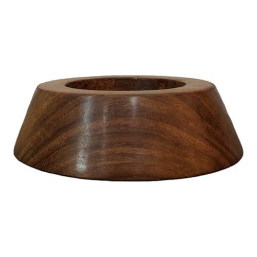 Geoffrey Wooden Base TEE with Velvet Felt for Leather Football Rugby & American Balls | Retro, Natural rosewwod