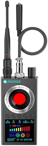 JMDHKK K19+ Hidden Camera Detector, Bug Sweeper & GPS Tracker Scanner – RF Signal & Magnetic Field Detection, Camera Lens Finder for Travel, Hotel, Car, and Office Privacy Protection