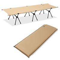 Amazon | WAQ 2WAY キャンプ コット 8cmマットセット 静音 軽量