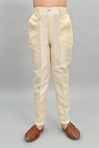 AHHAAAA Kids Indian Ethnic Velvet Waistcoat Silk Kurta Pyjama Set Bollywood Style Wedding Ethnic for Boys