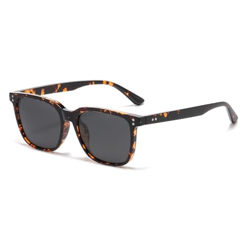 Image of Gleyemor Polarized Mens Square Sunglasses UV400 Protection Sun Glasses
