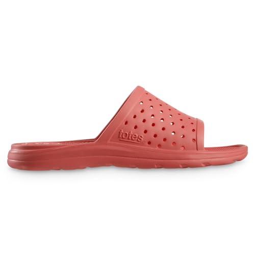 Image of totes Women's Everywear Lightweight Waterproof Perforated Ara Slide Sandal