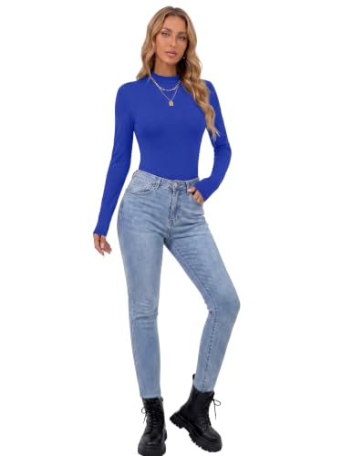 Image of OPOIPIN Women's Long Sleeve Basic Bodysuit