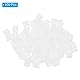 PATIKIL 3.2mm ID x 5mm AD x 5mm L Runde Abstandhalter Unterlegscheiben 100 Pack Nylon Standoff Dichtungen für M3 Hardware Schrauben Bolzen für 3D Drucker Elektrischer Ausgang Weiß