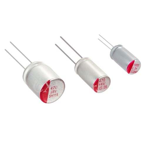 Condensateur électrolytique solide DIP 35V 330uF 10x12mm pour circuit imprimé