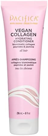 Pacifica Beauty, Vegan Collagen Hydrating Conditioner, Avocado Oil, Vitamin B5, Soften, Restore Shine, Address Split Ends, For Dry & Damaged Hair, Add Shine, Moisture, Sulfate & Silicone Free, Vegan