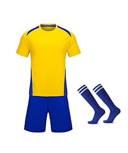 Image of M2C Kids Soccer Uniform Athletic Jersey Shorts Socks Set