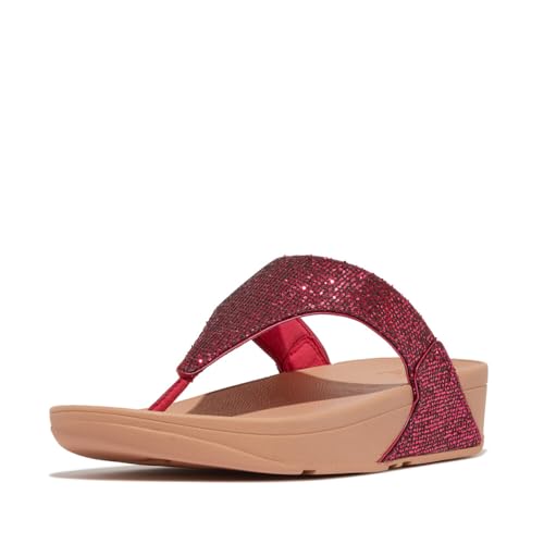 Image of FitFlop Women's LULU Suede Toe-Post Sandals | Lightweight Summer Walking Sandals with Cushioned Comfort, Arch Support & Grip