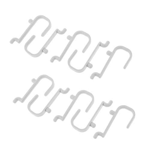 Unomor Sturdy Plastic Pegboard Hooks 20 Pack Easy Install Hanging Hooks for Kitchen Bathroom Storage