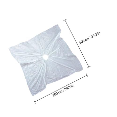 Capa de Corte de Pelo Desechable 50 unidades 100x100 cm Almohadilla para Hombros Engrosada para Salón Capa de Peluquería para Corte, Permanente, Tinte y Tratamiento de Aceite en Barbería miniatura 2