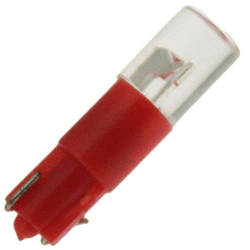 Replacement for LED-RED-T13/4-WB-6-28V, T 1 3/4, Wedge Base, Red, (10 Pack)