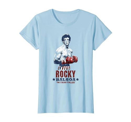 Rocky Balboa T-Shirt, Women, Baby Blue, XX-Large
