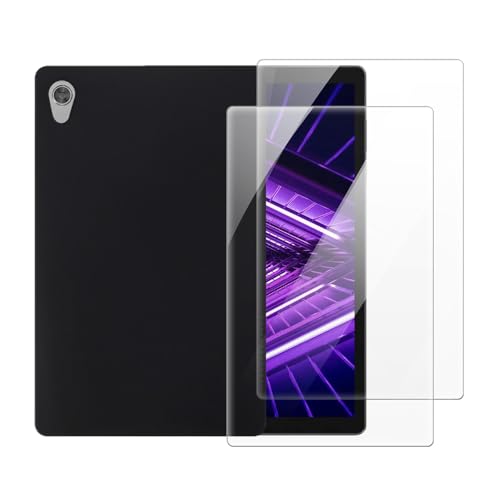 Funda Lenovo Tab M10 HD 2nd Gen TB-X306X con cristal templado antiarañazos y anticaídas 10.1
