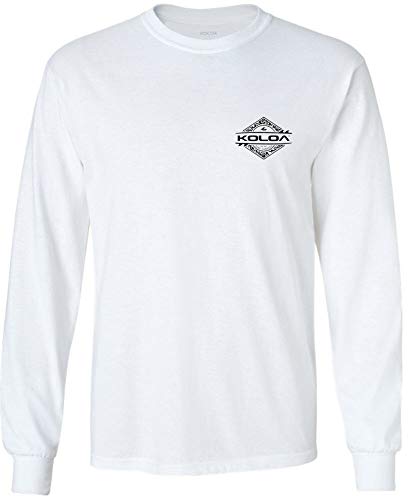 Koloa Surf Mens Diamond Thruster Logo Long Sleeve T-Shirt-Tall-XLT-White/b