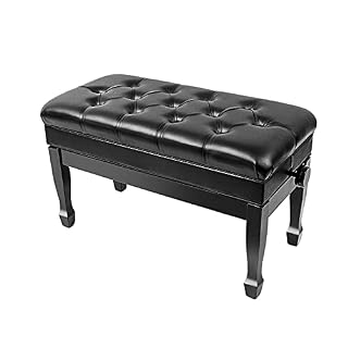 Banquette Piano Banc,Tabouret Piano Tabouret de clavier réglable en hauteur en cuir véritable, banc de piano élévateur de 10 cm avec grande pièce de rangement de livres de musique sous le siège, 78 x - Les Beatles, Paul McCartney, John Lennon, RIngo Starr, George Harrison