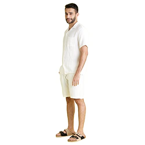 Image of Celio Solid White Short Sleeves Shirts