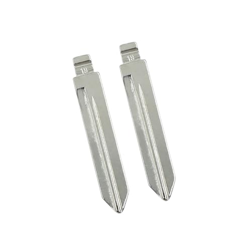 HEROFFIX 2pcs Metal Car Flip Remote Folding Key Blank Blade Replacement for Ford for Mercury Replace Parts