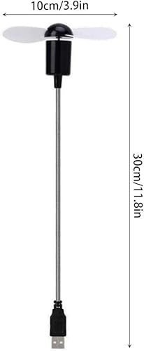 Miniatura 3 de Zerodeko Mini ventilador USB flexible cuello de cisne portátil silencioso ventilador de refrigeración para portátil oficina hogar viajes