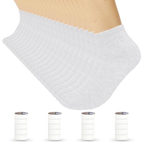 20 Pairs Portable Disposable Socks – Individually Wrapped Travel Socks for Men & Women