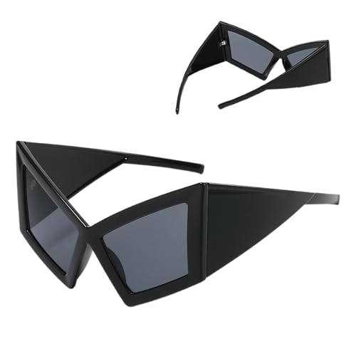 Genérico Gafas Graciosas Para Adultos,Gafas de Sol Para Mujer Estilo Gatito | Originales Grandes con Protección UV Accesorios para Adultos