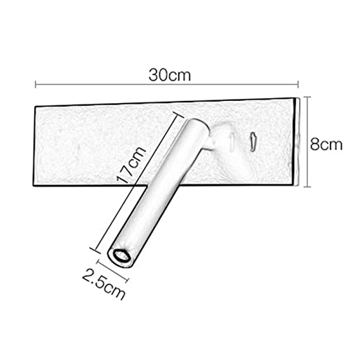Rotación de ángulo de 360° en lámpara de pared LED con interruptor independiente 3