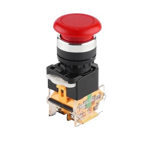 Bouton-poussoir à tête de champignon LA38-11M 22mm à réinitialisation automatique