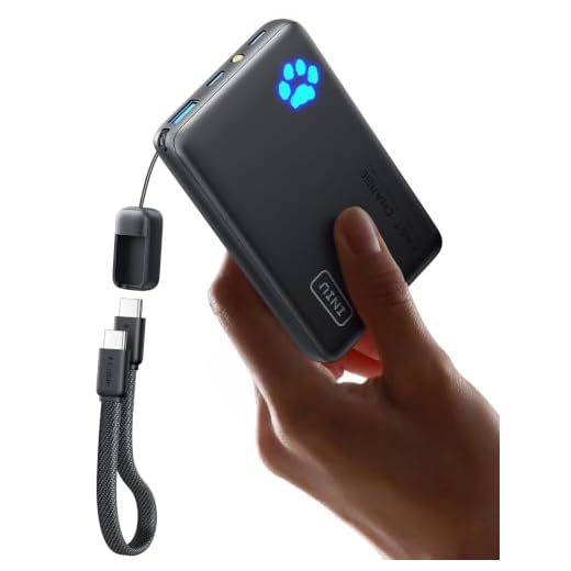 INIU Power Bank, Slimmest 22,5W PD de Alta Velocidad 10000mAh Bateria Externa, USB C Input & Output Bateria Portatil con Linterna para iPhone 16 15 14 13 12 11 X Pro Samsung S22 S21 S20 iPad Airpods