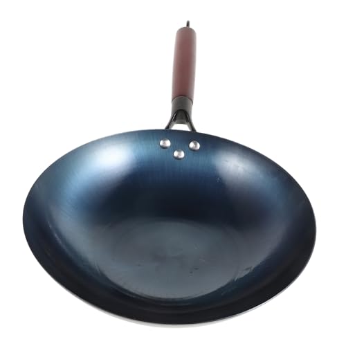 Wok de hierro antiadherente con mango PRETYZOOM miniatura 1