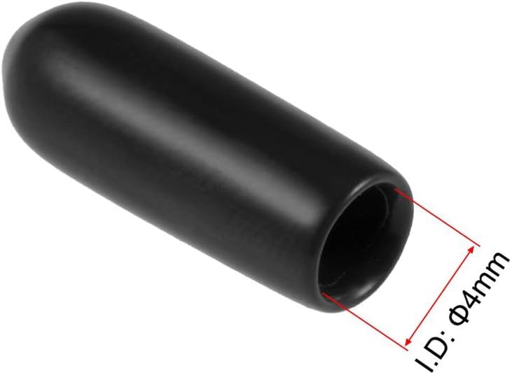 MACHSWON 200pcs Rubber End Caps 4mm ID - Image 2