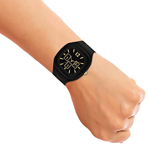 Image of SELLORIA Square Shape Analog Silicon Strap Stylish Designer Watch Kids Watch for Boys