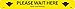 NMC WFS8110 PLEASE WAIT HERE SHOPPING ARROW, Black on Yellow, WALK ON FLOOR SIGN, 2.25 X 20, PRESSURE SENSITIVE VINYL NON-SLIP, Pack of 10, SOCIAL DISTANCING
