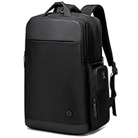 Golden Wolf Backpack Anti-theft Laptop Bag with Lock 35L Expandable Travel Backpack for Men and Women Water-resistant Convertible Backpack with USB Port Travel Business School For Men,Black