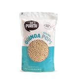 La Purita Puffed Quinoa Pops – Healthy Protein Cereal, Gluten-Free, Sugar-Free, Vegan Superfood, 6.35 oz (Pack of 1), Unflavored