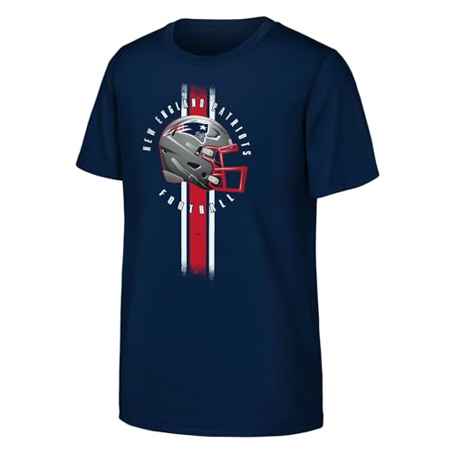 Image of NFL Boys Play Hard Tee Short Sleeve T-Shirt, Navy, 12-13 Years EU