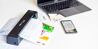 IRIScan Anywhere v6 Scanner Portable de Documents - A4 - Recto - Verso - WiFi - Batterie Intégrée - Alimentation USB - 15 ppm Duplex - Couleur & Noir/Blanc - Scan vers USB et WiFi WinMac iOS Android