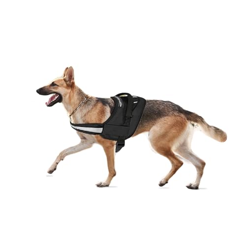 amazon basics Adjustable Comfort Harness | Reflective Harness | No Pull Dog Harness for Outdoor Control | Large