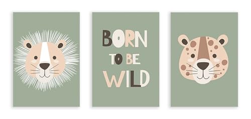 Affiches et impressions animaux de la forêt pour déco chambre enfant