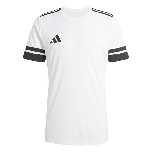 adidas Uomo SQUADRA25 Jersey Short Sleeve, White/Black, L
