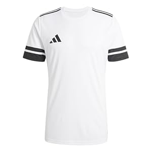 adidas Uomo SQUADRA25 Jersey Short Sleeve, White/Black, L