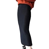 Material: 95 % Polyester, 5 % Elastan. Dieser Rock in voller Länge ist die perfekte Mischung aus Weichheit und Stretch, sehr weich und sanft auf der Haut, kombiniert Vielseitigkeit, angenehm zu tragen.