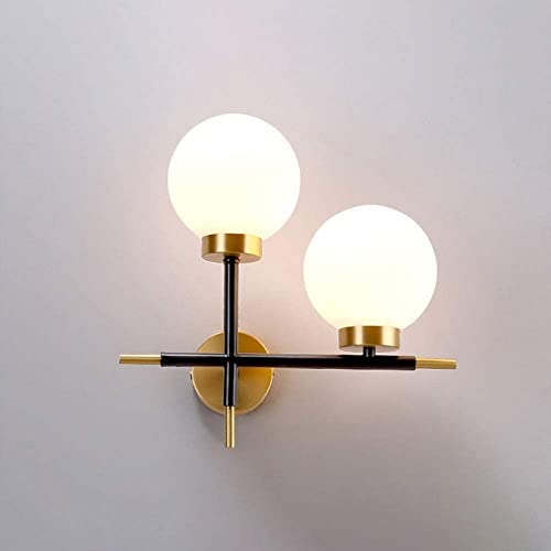 Light Nordic Glass Wall Sconce Lamp Copper Wall Lighting Fixture,