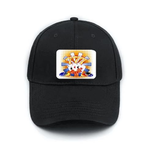Casquette de baseball poker noire le cadeau idéal pour joueur de casino
