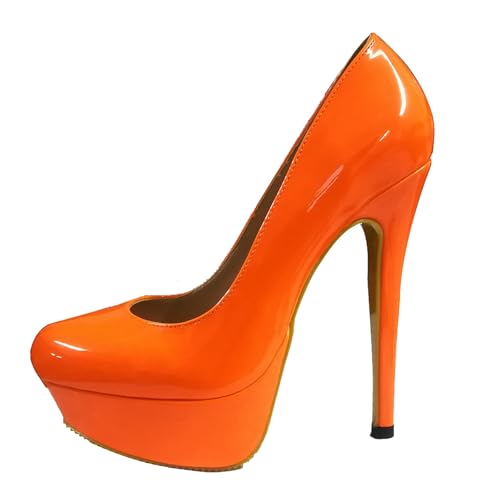 Hanfike Heels for Women Sexy Platform Slip on Formal Party Evening Prom Pumps Shoes