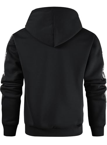 Leidowei Men's Camo Outfitter Fleece Hoodie Pullover Long Sleeve Casual Sweatshirt with Pocket - Image 5