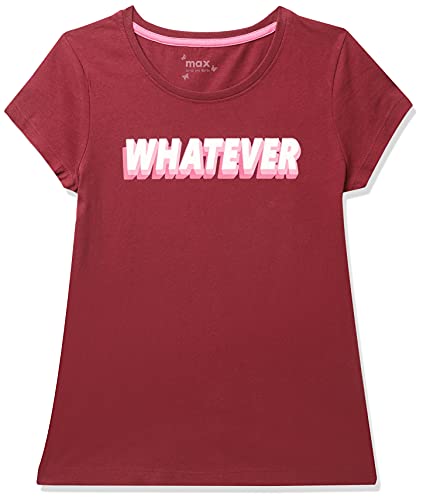 Image of Max Girls Printed Round Neck T-Shirt